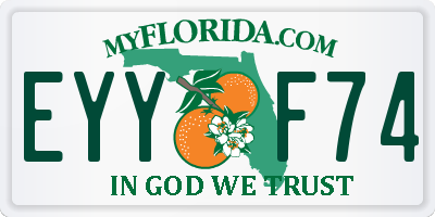 FL license plate EYYF74