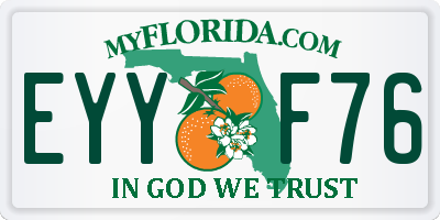 FL license plate EYYF76