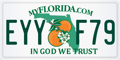 FL license plate EYYF79