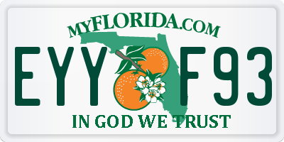 FL license plate EYYF93