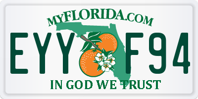 FL license plate EYYF94