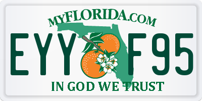 FL license plate EYYF95