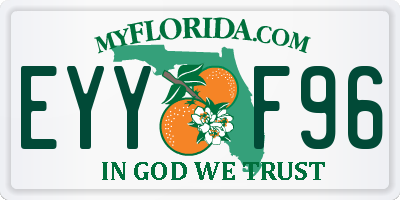 FL license plate EYYF96