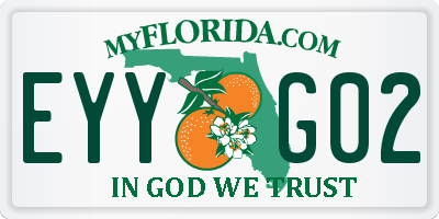 FL license plate EYYG02