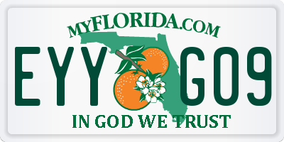 FL license plate EYYG09