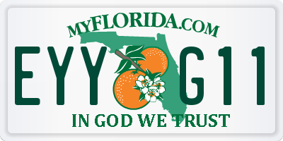 FL license plate EYYG11