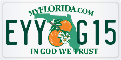 FL license plate EYYG15