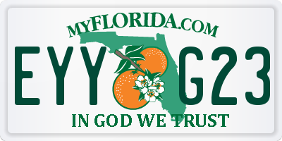 FL license plate EYYG23