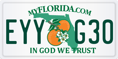 FL license plate EYYG30
