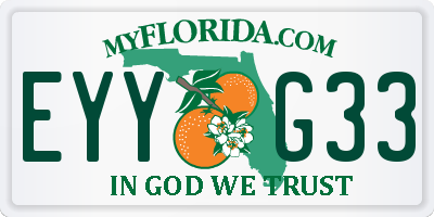 FL license plate EYYG33