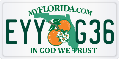 FL license plate EYYG36