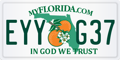 FL license plate EYYG37