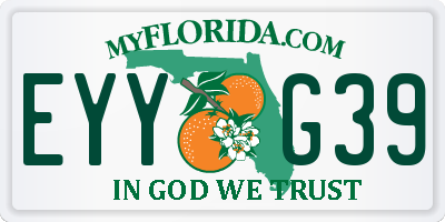 FL license plate EYYG39