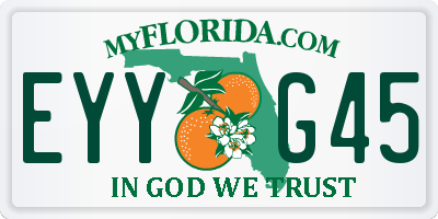 FL license plate EYYG45