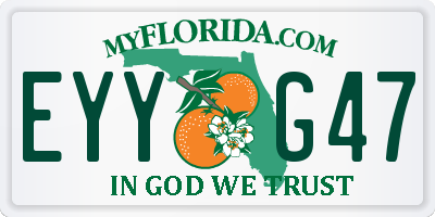 FL license plate EYYG47