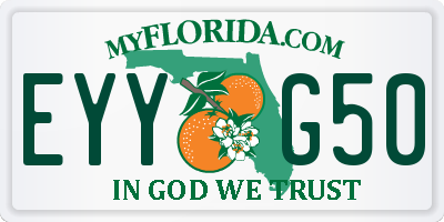 FL license plate EYYG50