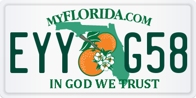 FL license plate EYYG58