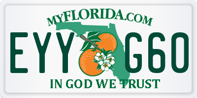 FL license plate EYYG60