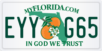 FL license plate EYYG65