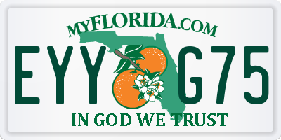 FL license plate EYYG75