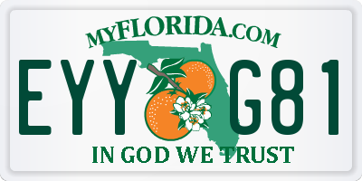 FL license plate EYYG81