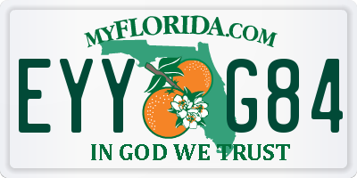 FL license plate EYYG84