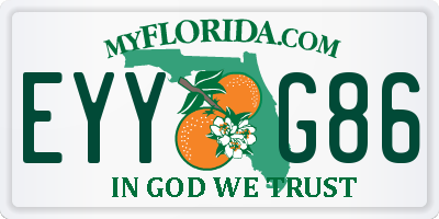 FL license plate EYYG86