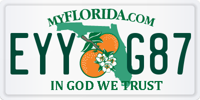 FL license plate EYYG87