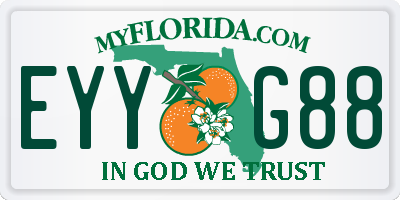 FL license plate EYYG88
