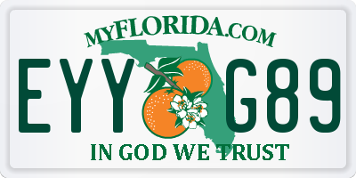 FL license plate EYYG89