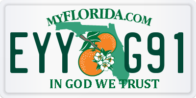 FL license plate EYYG91