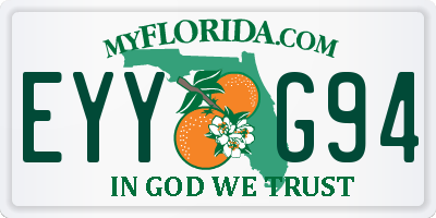 FL license plate EYYG94
