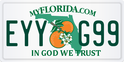 FL license plate EYYG99