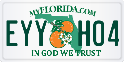 FL license plate EYYH04