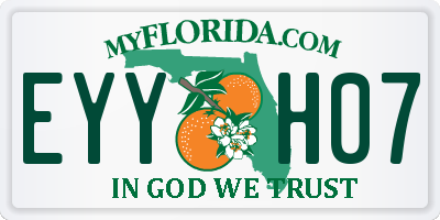 FL license plate EYYH07