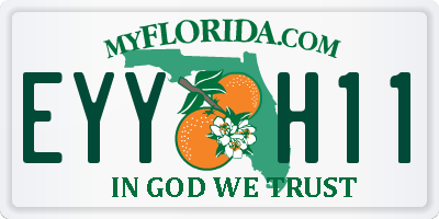 FL license plate EYYH11