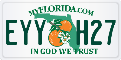FL license plate EYYH27