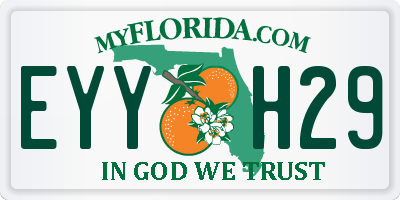 FL license plate EYYH29