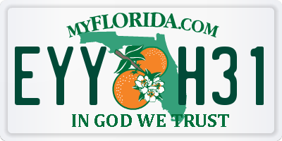 FL license plate EYYH31