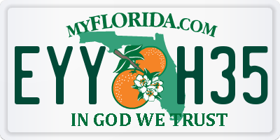 FL license plate EYYH35