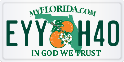 FL license plate EYYH40