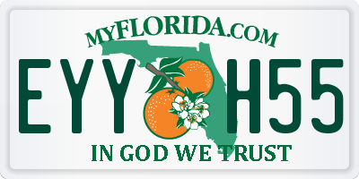 FL license plate EYYH55