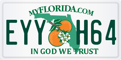 FL license plate EYYH64