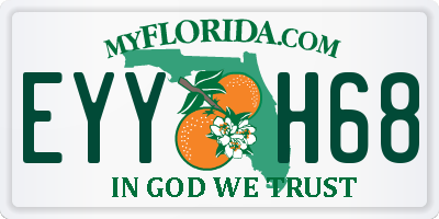 FL license plate EYYH68