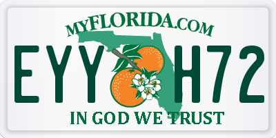 FL license plate EYYH72