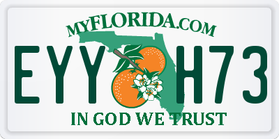 FL license plate EYYH73