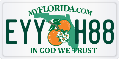 FL license plate EYYH88