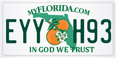 FL license plate EYYH93