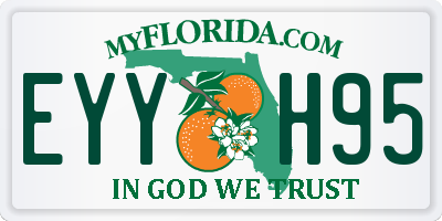 FL license plate EYYH95