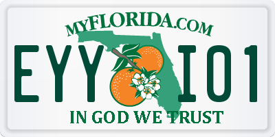 FL license plate EYYI01